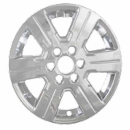 Coast2Coast 18", 6 Grooved Spoke, Chrome Plated, Plastic, Set Of 4, Not Compatible With Steel Wheels IWCIMP376X